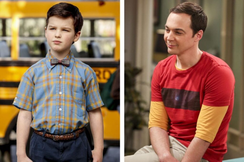 Young Sheldon. La settima e ultima stagione: un addio tra scienza, famiglia e cuore. 4 I due Sheldon Cooper, il ragazzino e il nerd delle due serie Young Sheldon e Big Bang Theory.