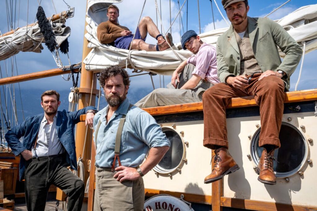 Il Ministero della Guerra Sporca cast Prime Video - Henry Cavill e squadra su nave d'epoca per missione Operazione Postmaster 1941